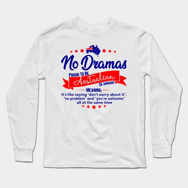 AUSTRALIAN Slang funny expressions, australia day Long Sleeve T-Shirt by Myteeshirts